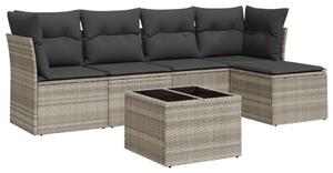 VidaXL Polyrattan Kerti Ülőgarnitúra - 6 részes