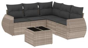 VidaXL Polyrattan Kerti Ülőgarnitúra - 6 részes
