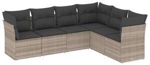 VidaXL Polyrattan Kerti Ülőgarnitúra – 6 részes
