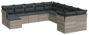 VidaXL Polyrattan Kerti Ülőgarnitúra - 11 részes