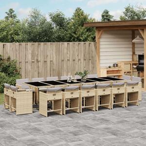 VidaXL Polyrattan Kerti Étkezőgarnitúra - 17 részes