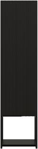 Strama Turf szekrény 33x28x130 cm oldalt függő fekete 24.200.88