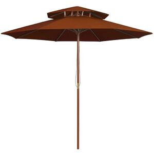 VidaXL Kert Napernyő - Terrakotta - 270cm