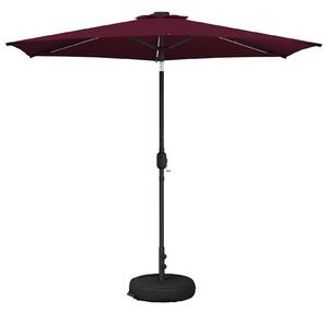 VidaXL Kerti napernyő LED világítással és talppal 270 x 270 cm