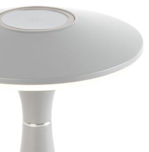 Asztali lámpa szürke, LED 3 fokozatban szabályozható IP44 újratölthető - Espace