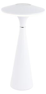 Asztali lámpa fehér, LED 3 fokozatban szabályozható IP44 újratölthető - Espace