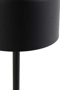 Modern asztali lámpa fekete újratölthető - Poppie