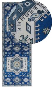 Kék és bézs futószőnyeg 70 x 200 cm PARVAKADLI