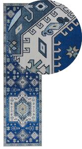 Kék és bézs futószőnyeg 80 x 300 cm PARVAKADLI