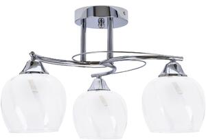 Candellux Prego mennyezeti lámpa 3x40 W fehér-króm-átlátszó 33-09456