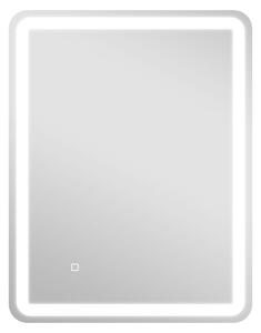 HOMCOM Oglindă de Baie LED Touch cu Lumină Dimmabilă, la 3 Temperaturi și Antiaburire, 70x90 cm