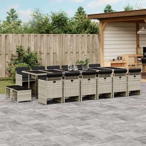 VidaXL Polyrattan Kerti Étkezőgarnitúra - 17 részes