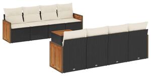 VidaXL Kerti Ülőgarnitúra - Polyrattan - 9 részes