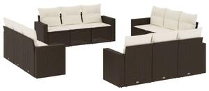 VidaXL Polyrattan Kerti Ülőgarnitúra - Barna - 12 részes