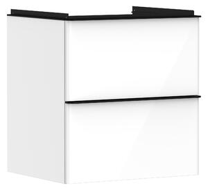 Hansgrohe Xelu Q szekrény 58x49.5x60.5 cm Függesztett, mosdó alatti fehér-fekete 54023670