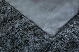 Jerry Fabrics Riccia hosszú szálú takaró sötétszürke, 230 x 200 cm