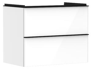 Hansgrohe Xelu Q szekrény 78x49.5x60.5 cm Függesztett, mosdó alatti fehér-fekete 54027670