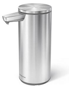 Matt ezüstszínű automata acél szappanadagoló 266 ml – simplehuman