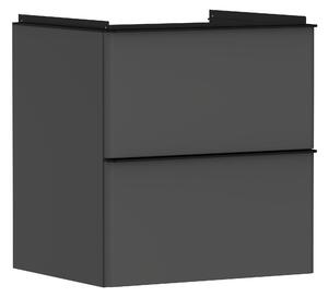 Hansgrohe Xelu Q szekrény 58x49.5x60.5 cm Függesztett, mosdó alatti fekete-szürke 54024670