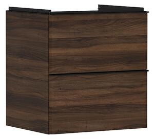 Hansgrohe Xelu Q szekrény 58x49.5x60.5 cm Függesztett, mosdó alatti fekete-dió 54026670