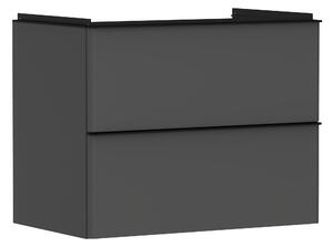 Hansgrohe Xelu Q szekrény 78x49.5x60.5 cm Függesztett, mosdó alatti fekete-szürke 54028670