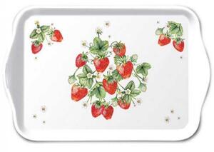 Műanyag kistálca - 13x21cm - Bunch of strawberries