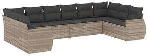 VidaXL Polyrattan Kerti Ülőgarnitúra - 10 részes