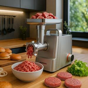 6in1 húsdaráló gép, Gastroback, Design Mincer, 2100 W, rozsdamentes acél