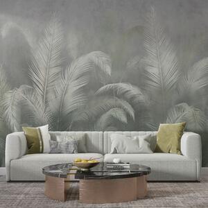 Fotótapéta Trópusi pálmalevelek grunge stílusban zöld színben, Természet fotótapéta, w03250v2 : Uwalls.hu