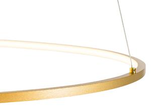Design függőlámpa arany 72 cm LED-del 3 fokozatban szabályozható - Rowan
