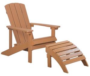 Kerti szék Fa származékok Világos fa árnyalat ADIRONDACK