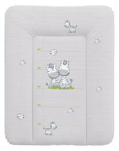 Ceba Baby puha pelenkázó lap 50*70 cm - Zebra grey