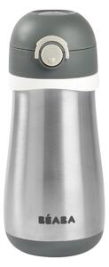 Béaba Rozsdamentes Acél Palack + Fogantyú - 350 ml - Sötétszürke -