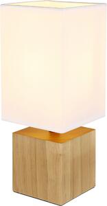 Globo Lighting Valentino asztali lámpa 1x40 W fehér-fa 21628W