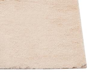 Bézs műnyúlszőrme szőnyeg 80 x 150 cm MIRPUR