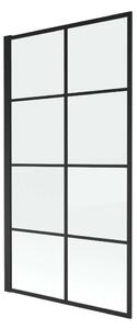 Kádparaván 80 x 140 cm Welland Kyoto L5001 - fekete profil dekorbetéttel