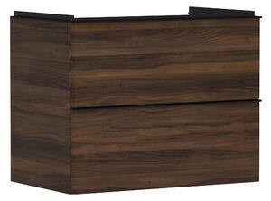Hansgrohe Xelu Q szekrény 78x49.5x60.5 cm Függesztett, mosdó alatti fekete-dió 54030670