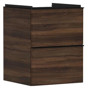 Hansgrohe Xelu Q szekrény 48x49.5x60.5 cm Függesztett, mosdó alatti fekete-dió 54022670