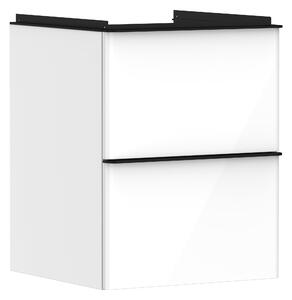 Hansgrohe Xelu Q szekrény 48x49.5x60.5 cm Függesztett, mosdó alatti fehér-fekete 54019670