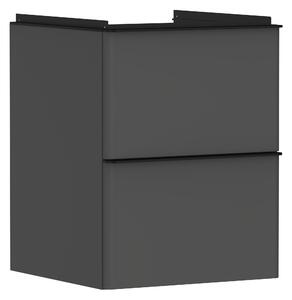 Hansgrohe Xelu Q szekrény 48x49.5x60.5 cm Függesztett, mosdó alatti fekete-szürke 54020670