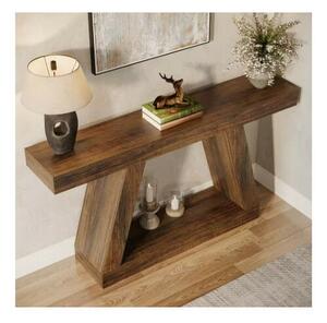 Masa Living/Hol, Blackswan Design Farmhouse M4, lemn maro inchis, 140x30x80 cm