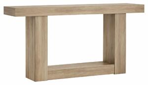 Nappali/Hálószoba asztal, Blackswan Design Farmhouse M5, világos szürke fa, 160x30x80 cm