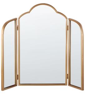 Arany fém asztali tükör 87 x 77 cm SAVILLY
