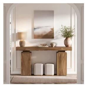 Masa Living/Hol, Blackswan Design Countryside M9, citromsárga, 160x35x85 cm