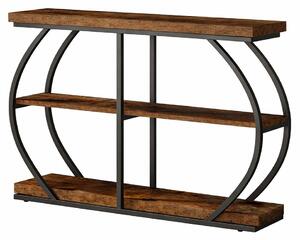 Tömeges nappali/előszoba, Blackswan Design Halley Rustic, citrombarna/fekete, 105x30x80 cm