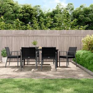 VidaXL Kerti Étkezőgarnitúra - Polyrattan - 7 részes
