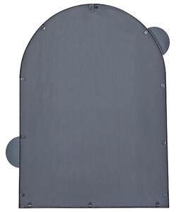Fekete fém falitükör 69 x 80 cm AULON