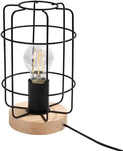 Sollux Lighting Gotto asztali lámpa 1x15 W fekete-fa SL.1265