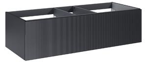 Elita Soho Slim szekrény 120x45.3x31.8 cm Függesztett, mosdó alatti fekete 169480