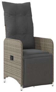 VidaXL Polyrattan Kerti Bútor - 5 részes Szürke Bisztró